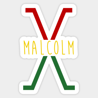 Malcolm X Sticker